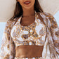 Maillot de bain 3 pièces imprimé – Tenue de plage élégante et sexy