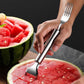 Coupe-fruits 2 en 1 en acier inoxydable avec couteau et fourchette