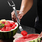 Coupe-fruits 2 en 1 en acier inoxydable avec couteau et fourchette