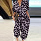 Lässiger, lockerer, kurzärmliger Jumpsuit mit Knopfleiste für Damen