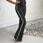 🏙️【Ensemble de sport urbain moderne pour femme avec col rond et design moulant】👗
