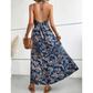 ⏳ Réduction de 50 % pour une durée limitée ! 💥Robe élégante et sexy à col licou avec imprimé floral pour femme
