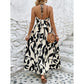 ⏳ Réduction de 50 % pour une durée limitée ! 💥Robe élégante et sexy à col licou avec imprimé floral pour femme