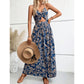 ⏳ Réduction de 50 % pour une durée limitée ! 💥Robe élégante et sexy à col licou avec imprimé floral pour femme