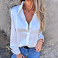 Chemise élégante en satin à manches longues