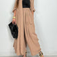 Ensemble 2 pièces cardigan décontracté et pantalon large pour femme
