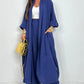Ensemble 2 pièces cardigan décontracté et pantalon large pour femme