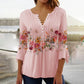 🔥2025 Nouveau Bestsellers🔥Chemise à col en V imprimée femme