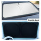 Pare-soleil pliable pour pare-brise de voiture avec sac de rangement