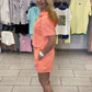 Ensemble avec sweat à capuche manches courtes et bas pour femme