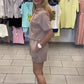 Ensemble avec sweat à capuche manches courtes et bas pour femme