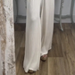 Ensemble 2 pièces haut et pantalon à épaules dénudées pour femme