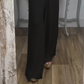 Ensemble 2 pièces haut et pantalon à épaules dénudées pour femme
