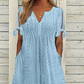 Robe élégante à col en V et découpe pour femme