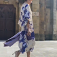 Robe longue élégante pour femme avec col en V