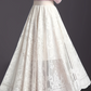 👗Jupe plissée taille haute – Coupe trapèze avec dentelle et détails transparents💕