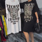 🔥Nouvelle vente à chaud❤️‍🔥 Robe t-shirt oversize à paillettes pour femmes
