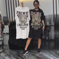 🔥Nouvelle vente à chaud❤️‍🔥 Robe t-shirt oversize à paillettes pour femmes