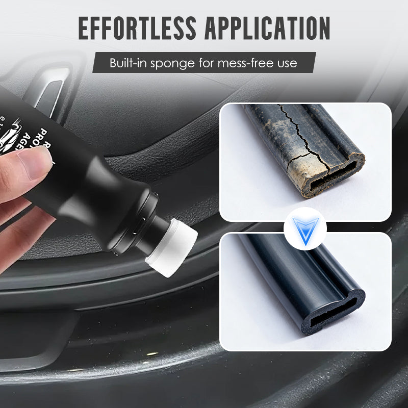 🚗 ¡COMPRA 2 LLEVA 3! ✨ Protector de Juntas de Goma para Coche - Revitaliza, Lubrica y Protege contra UV con Aplicador de Esponga Incluido 🔧🌟