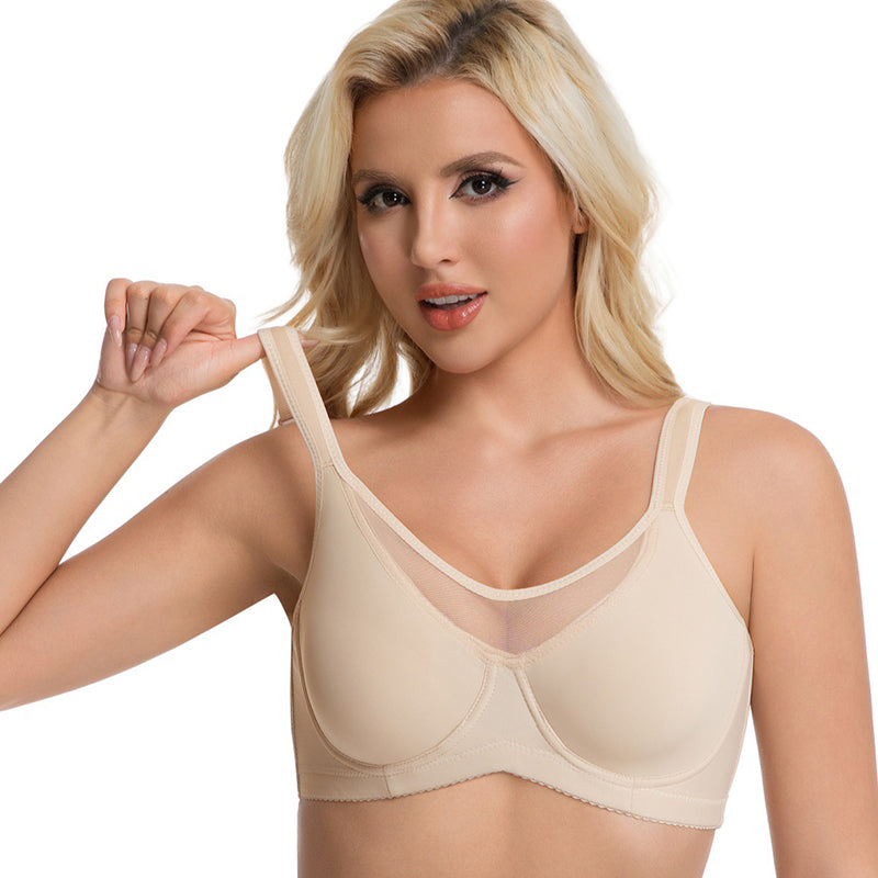🏆 Special Price £13.99 ! 💐Women's Elegant Sheer Full Coverage Plus Size Bra
