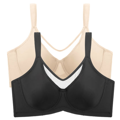 🏆 Special Price £13.99 ! 💐Women's Elegant Sheer Full Coverage Plus Size Bra
