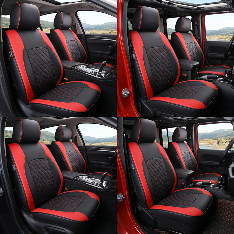 📢📢50% OFF !!!⏰🚗9-Piece Universal Fit Leather Car Seat Cover Set