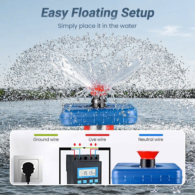 📢📢50% OFF !!!⏰2-in-1 Pond Aerator & Pump