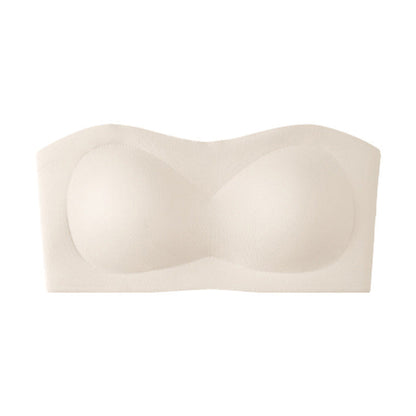 ⛱️Special Price ￡11.99!💞Women's Strapless Bras Push Up Bandeau Bra Non Slip Seamless Wireless Supportive Padded Bra