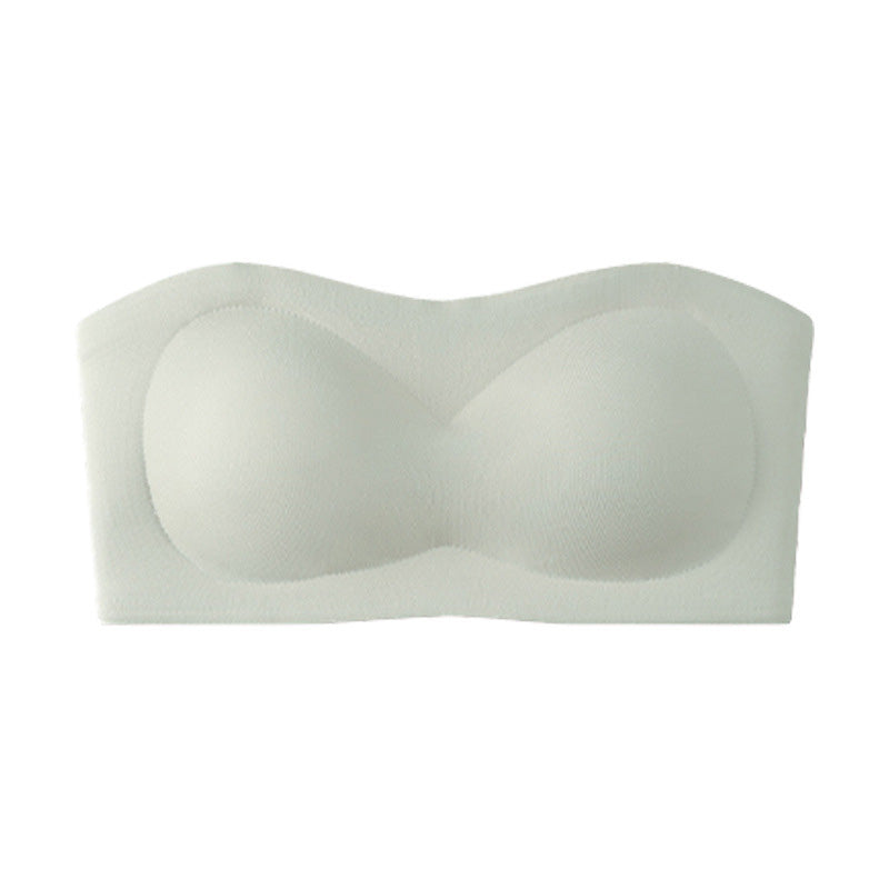 ⛱️Special Price ￡11.99!💞Women's Strapless Bras Push Up Bandeau Bra Non Slip Seamless Wireless Supportive Padded Bra