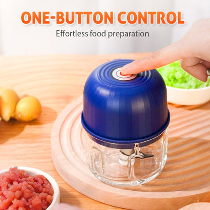 🍽️⚡ -50% ! 🔪 Mini-Hachoir Électrique Sans Fil USB-C – Moteur Grande Vitesse 3 Lames Inox, Une Touche Zéro Fatigue Mains, Démontable Lavable Hygiénique Polyvalent Ail Légumes Bébé · 3 Coloris