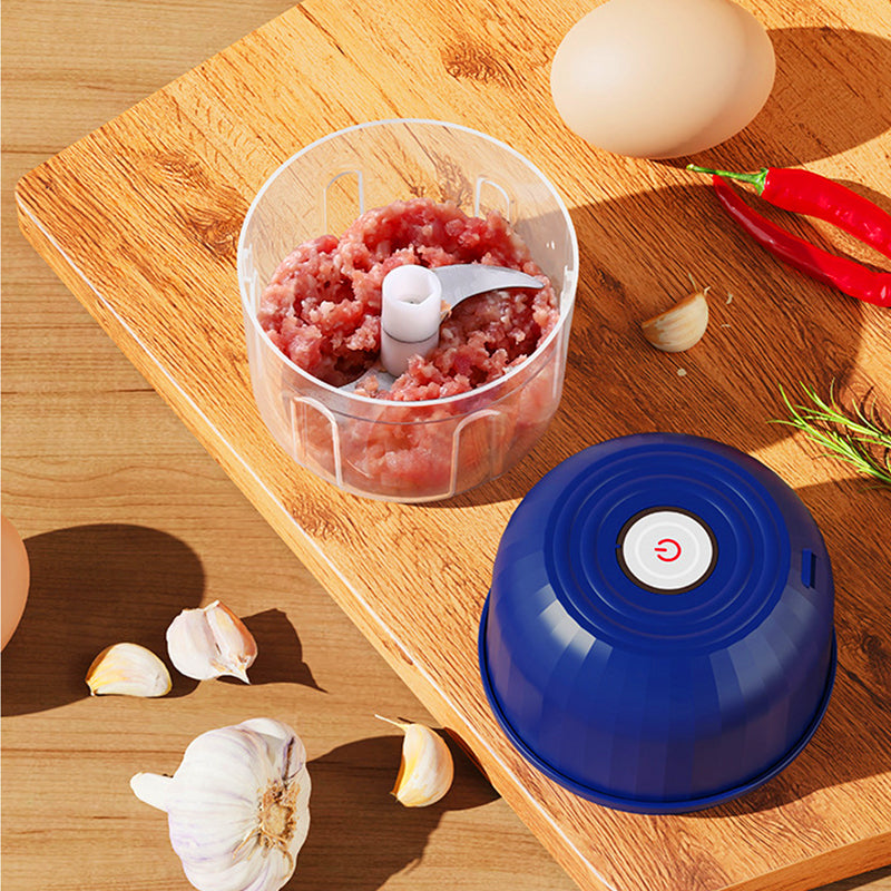 🍽️⚡ -50% ! 🔪 Mini-Hachoir Électrique Sans Fil USB-C – Moteur Grande Vitesse 3 Lames Inox, Une Touche Zéro Fatigue Mains, Démontable Lavable Hygiénique Polyvalent Ail Légumes Bébé · 3 Coloris