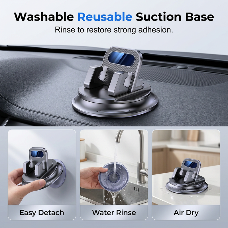 🔥🚗 50% OFF NOW!📱 Rotating Dashboard Car Phone Holder – 360° Adjustable & Anti-Slip – Hands-Free Phone Mount 🛡️
