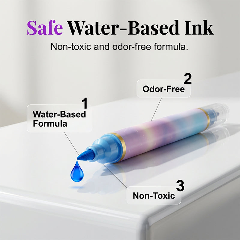 🥳2026 HOT SALE🥳💅50K+ SOLD! 🎉10-Color Dual-Tip Nail Art Marker Pen Set