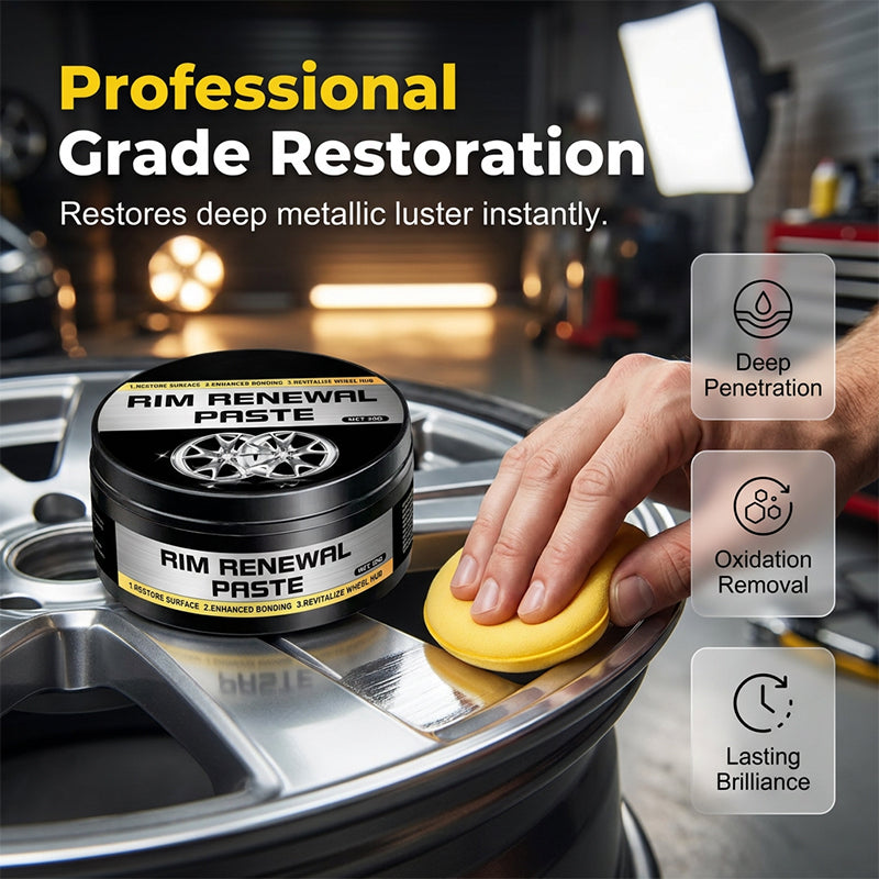 🚗 50% DE RÉDUCTION – Pâte Restauratrice Tout-en-Un pour Jantes – Efface les Rayures, Redonne Brillance & Protège Durablement ✨