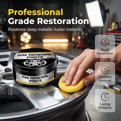 🚗 50% DE RÉDUCTION – Pâte Restauratrice Tout-en-Un pour Jantes – Efface les Rayures, Redonne Brillance & Protège Durablement ✨