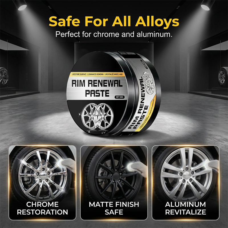 🚗 50% DE RÉDUCTION – Pâte Restauratrice Tout-en-Un pour Jantes – Efface les Rayures, Redonne Brillance & Protège Durablement ✨