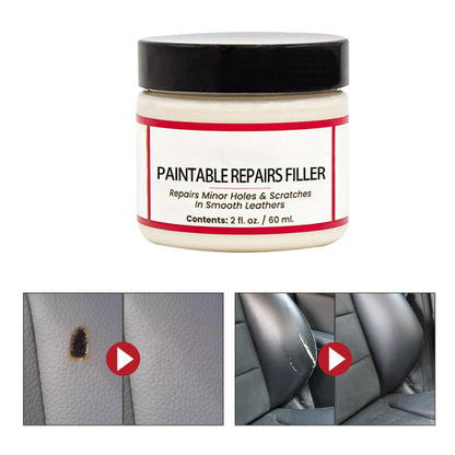 🏆 Last Day Special Price £11.99 ! 🔥Buy 2 Get 1 Free🎁Leather Scratch Repair Filler – Fills deep cracks & damage, restores smooth surface. No need to replace – just fill & forget! 💺✨