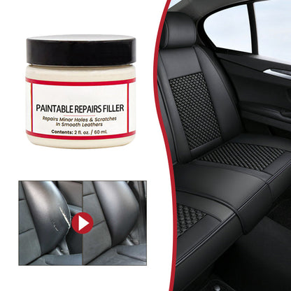 🏆 Last Day Special Price £11.99 ! 🔥Buy 2 Get 1 Free🎁Leather Scratch Repair Filler – Fills deep cracks & damage, restores smooth surface. No need to replace – just fill & forget! 💺✨