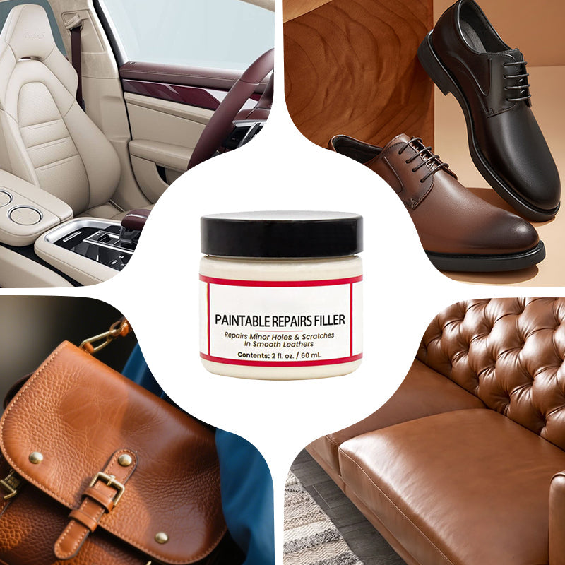 🏆 Last Day Special Price £11.99 ! 🔥Buy 2 Get 1 Free🎁Leather Scratch Repair Filler – Fills deep cracks & damage, restores smooth surface. No need to replace – just fill & forget! 💺✨