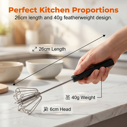 ⏰🔥LIMITED TIME 50% OFF!🔥50K+ SOLD!   ✨Stainless Steel Semi-Automatic Hand Egg Beater
