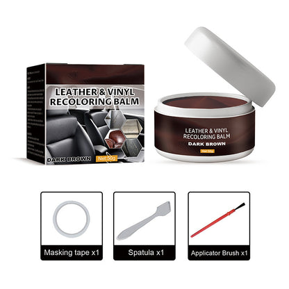 🔥1 acheté = 1 offert🎁 Crème réparatrice pour cuir – Comble les rayures et les éraflures, et redonne au cuir toute sa texture. Disponible en plusieurs couleurs ! 💺🛡️
