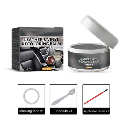 🔥1 acheté = 1 offert🎁 Crème réparatrice pour cuir – Comble les rayures et les éraflures, et redonne au cuir toute sa texture. Disponible en plusieurs couleurs ! 💺🛡️