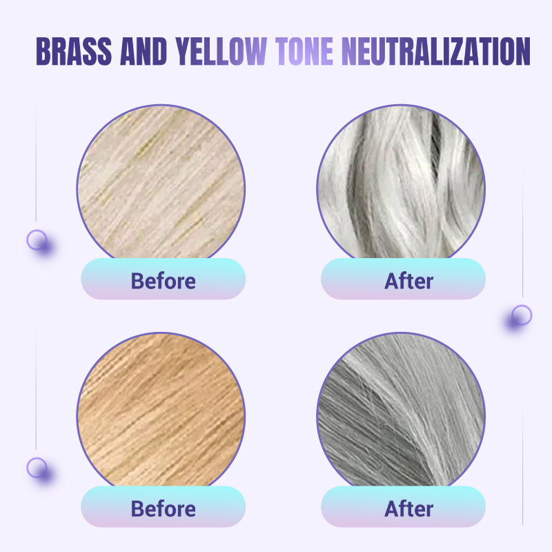 💜Moisturizing Purple Hair Mask with Long-Lasting Scent, Anti-Brass Deep Conditioning Mask for Blonde Bleached Hair