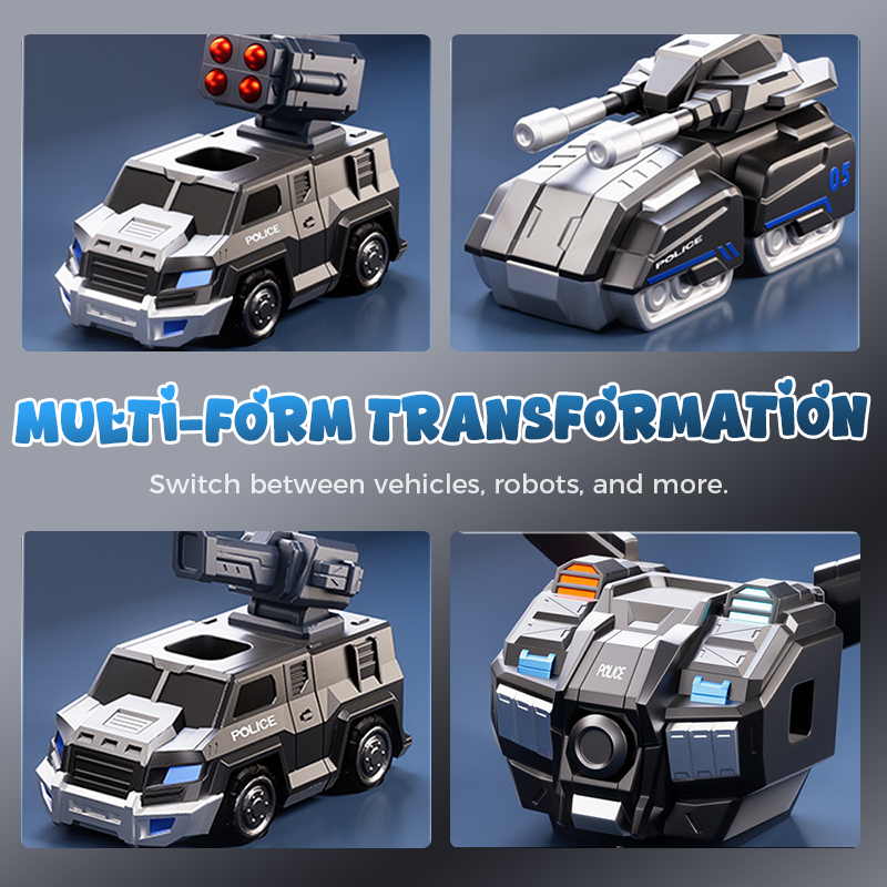 9 in 1 Magnetic Transforming Car & Robot Toy