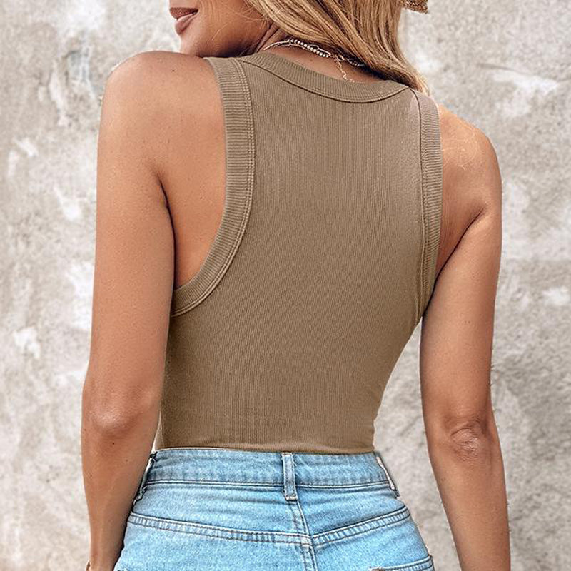 🔥Special Price ￡22.99!!🔥Women's Ribbed Tank Top with Shelf Bra