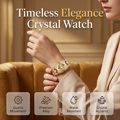📢📢 -50% ! ⏰Montre à quartz pour femme – Cadran en losange et strass, bracelet alliage.