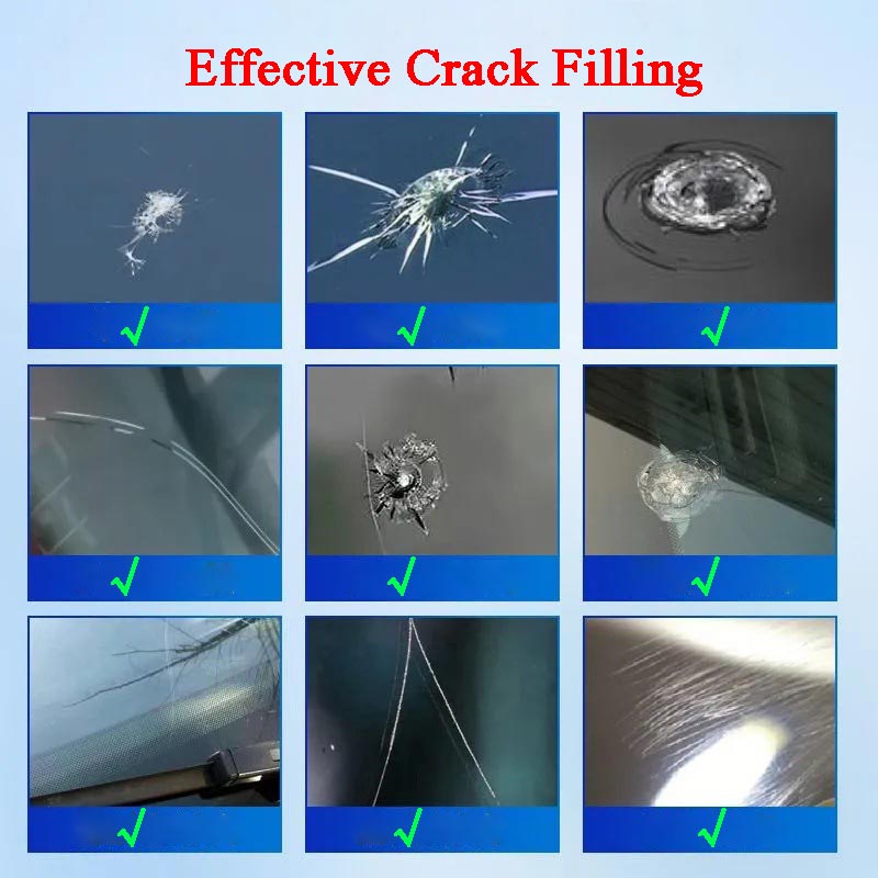 🏆 Last Day Special Price £8.99! 🏭Buy 1 Get 1 Free💦Glass Crack Repair Agent🚗One drop fixes all glass cracks！