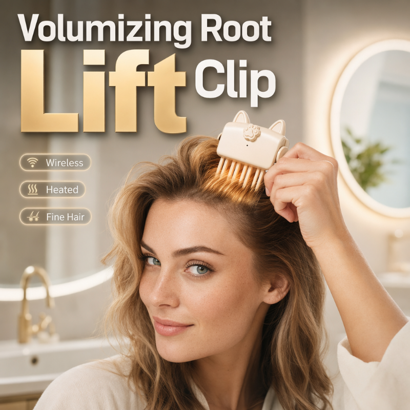 🔥 -50 % | 💇Pince Chauffante Sans Fil – Volumateur Racine Cheveux Fins
