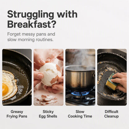 ⏳Limited-time 50% off⏰Microwave Egg Poacher with Lid & Handle🍳🥗