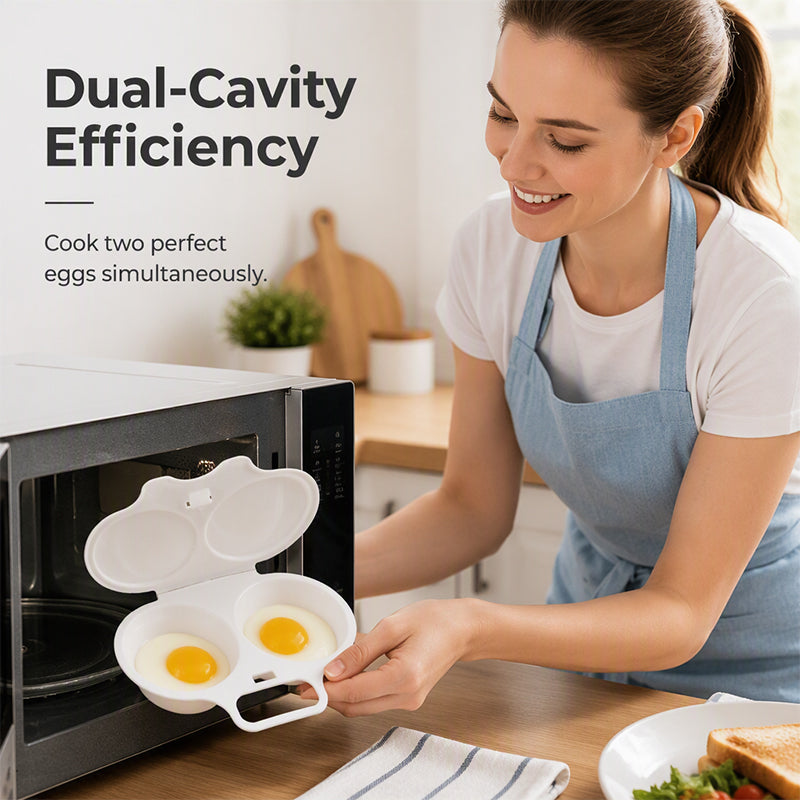 ⏳Limited-time 50% off⏰Microwave Egg Poacher with Lid & Handle🍳🥗